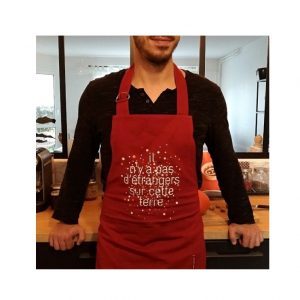 Tablier "Il n'y a pas d'étrangers sur cette terre"