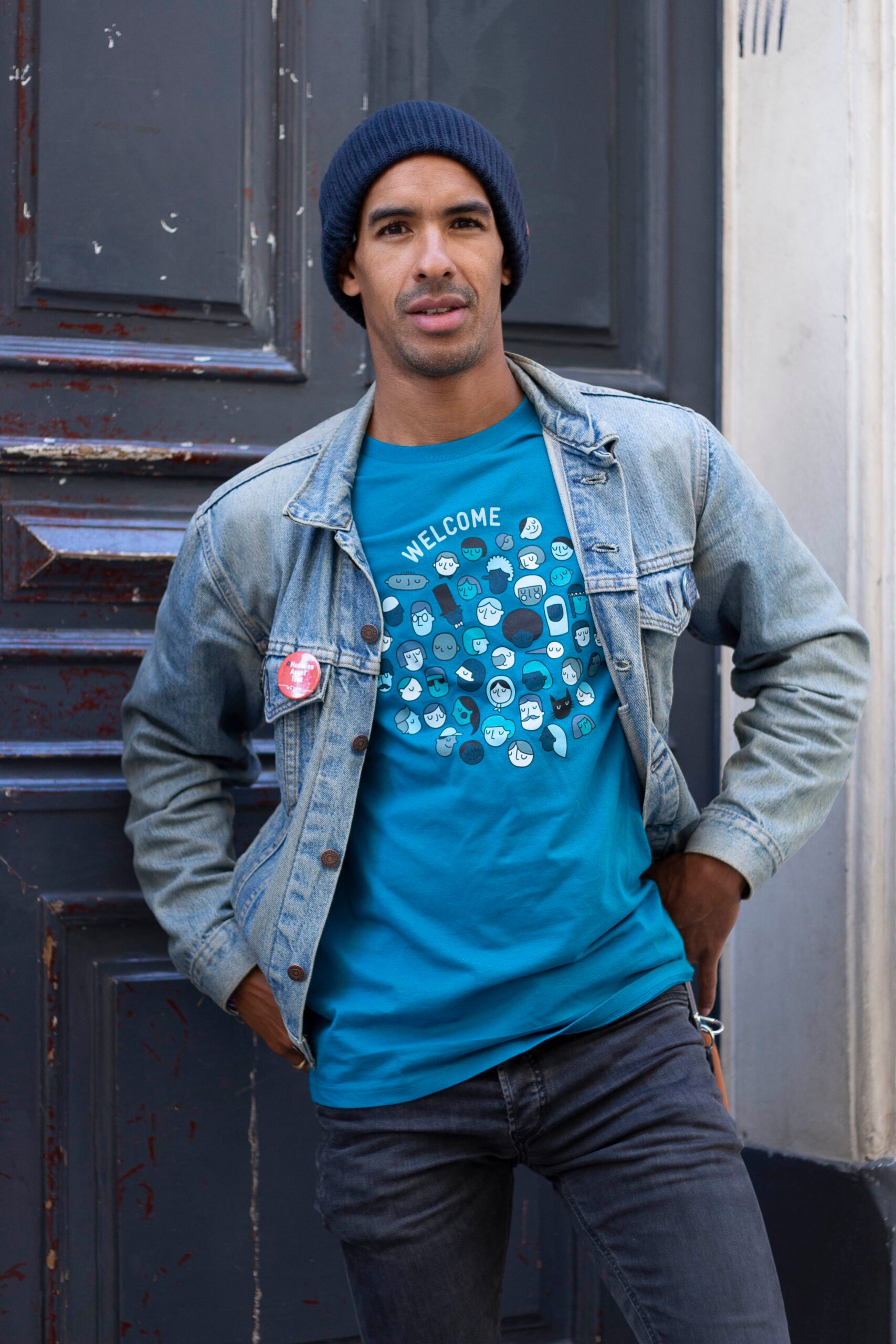 Boutique-Cimade-(c)CharmaineSoares-BD-7314 T-shirt UNISEXE "Welcome" – Image 3