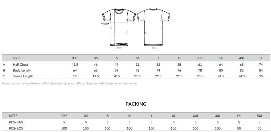 T-shirt UNISEXE "Il n'y a pas d'étrangers sur cette terre" Modele unisexe guide des tailles - T-shirt UNISEXE "Il n'y a pas d'étrangers sur cette terre"